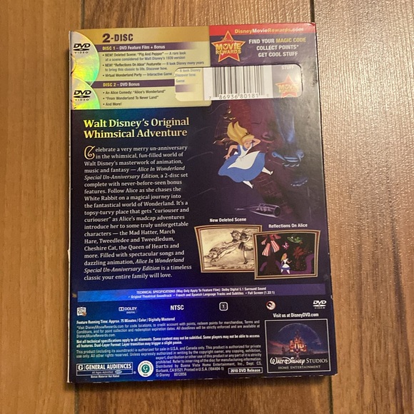 Alice in Wonderland on DVD / two disc special edition - Picture 2 of 9